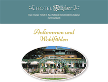 Tablet Screenshot of hotel-bihler.de